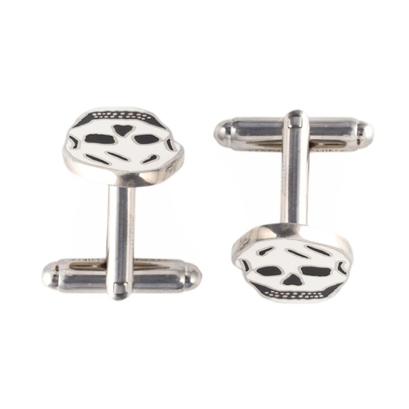 Alexander McQueen Other - Alexander McQueen Enamel Skull Face Cufflinks Alexander McQueen Other - Alexander McQueen Enamel Skull Face Cufflinks